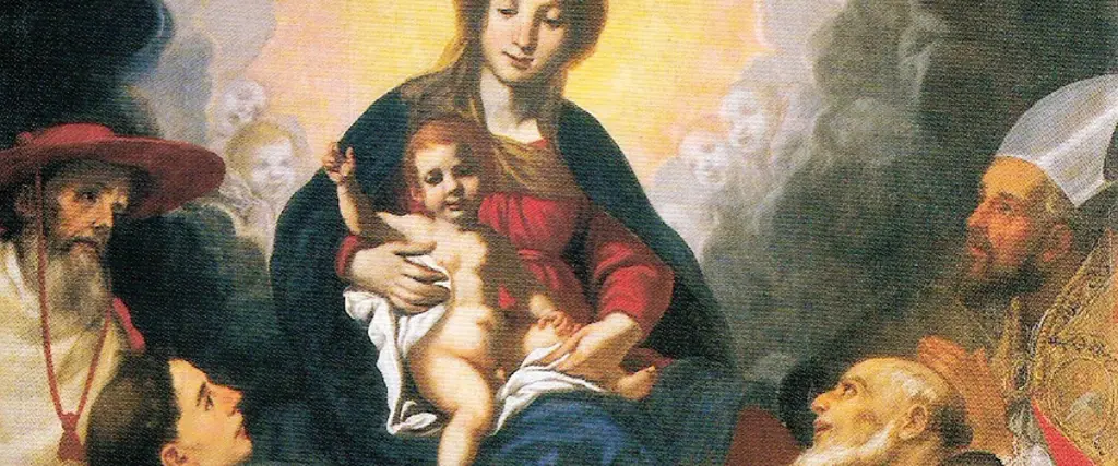 Jacopo Vignali, Madonna con bambino e santi Nella piccola sacrestia sono raccolti gli arredi liturgici tra cui una importante e antica croce astile datata 1378.