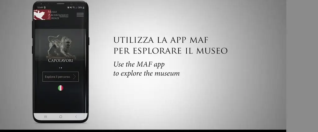 Immagine dello smartphone con la app