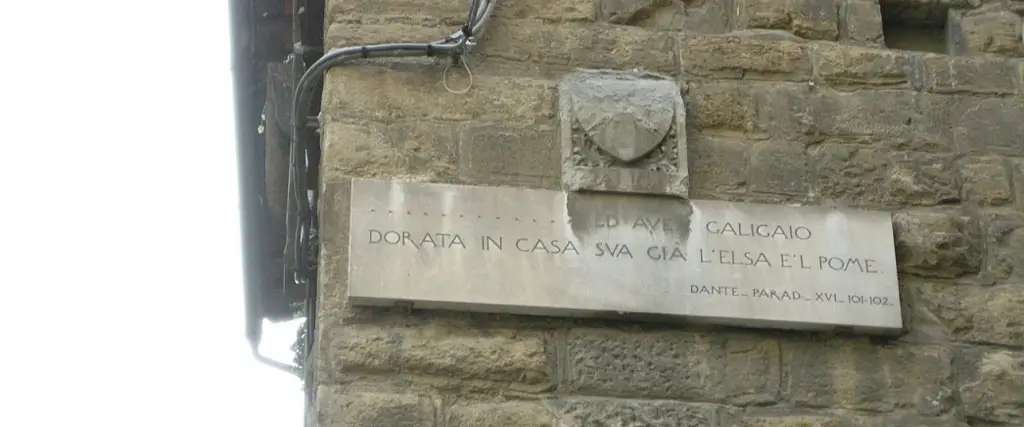 Lapide sulla torre dei Galigai