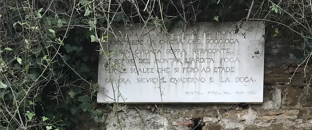 Lapide presso San Miniato al Monte