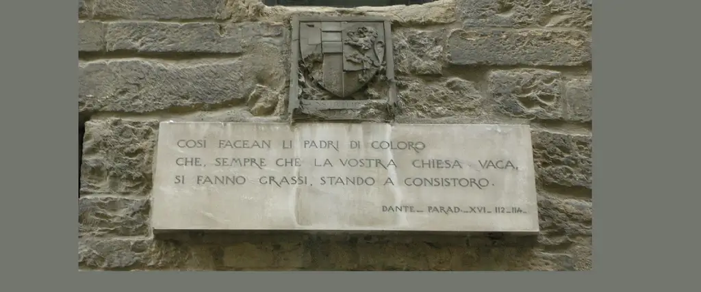 Lapide sulla Torre dei Visdomini