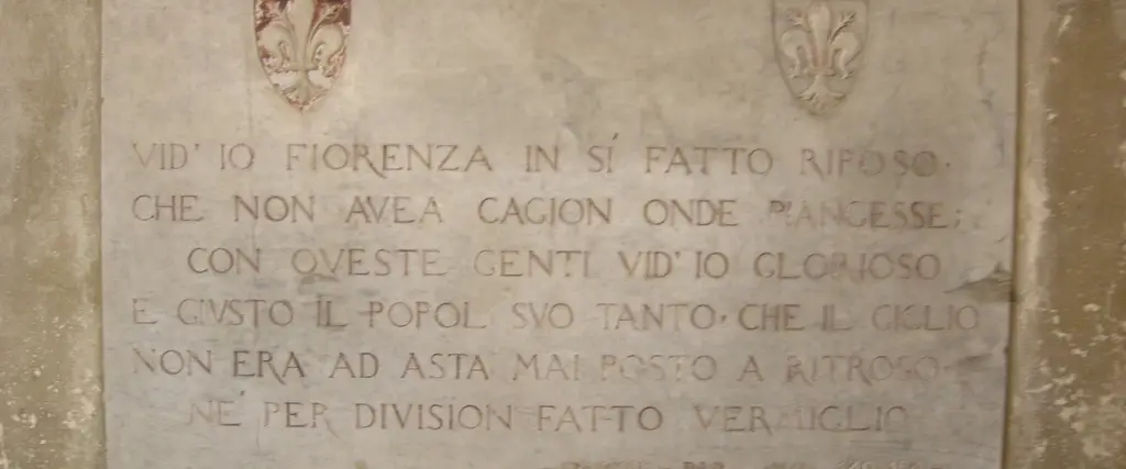 Targa nel Cortile di Michelozzo