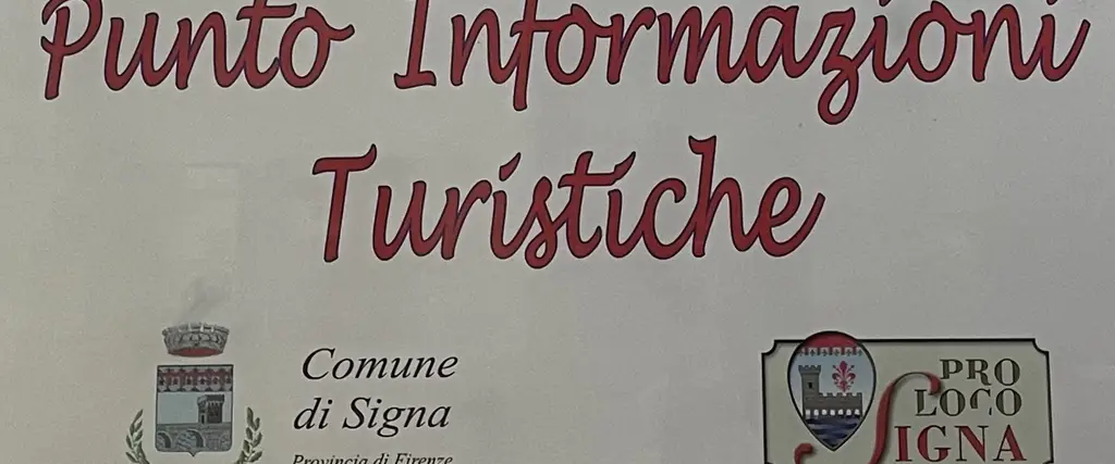 Insegna punto informazioni turistiche Signa