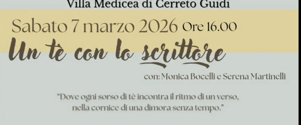 Un t&egrave; con lo scrittore