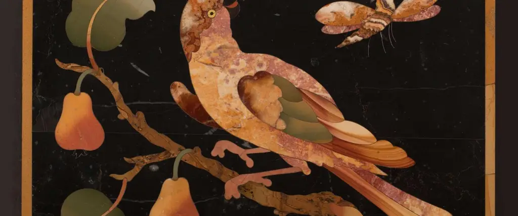 Quadretto con uccello
