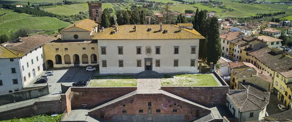 Veduta panoramica della Villa Medicea di Cerreto Guidi