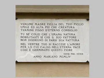 lapide presso la Misericordia Fiorentina
