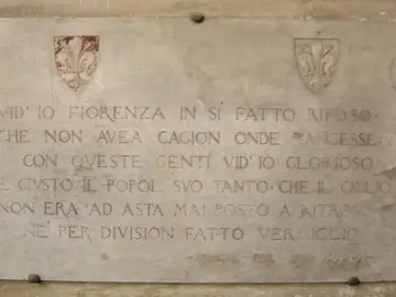 Targa nel Cortile di Michelozzo