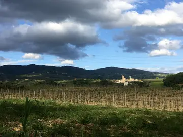 Vista di Vinci da La Via di Caterina