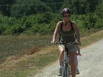 Famiglia in bici