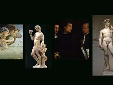 collage di opere presenti nei musei statali