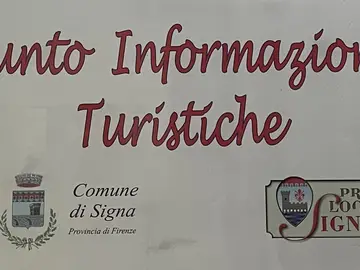 Insegna punto informazioni turistiche Signa