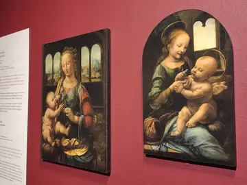 Allestimento sezione Leonardo e la pittura