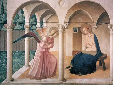 Annunciazione. Beato Angelico, museo di San Marco