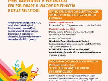 Laboratori, spettacoli, teatro per bambini e ragazzi a Lastra a Signa