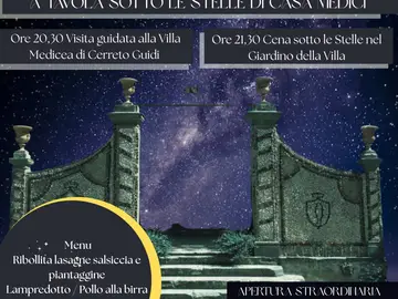 A tavola sotto le stelle di casa Medici
