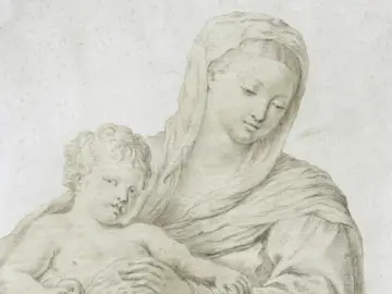 particolare di un'opera in mostra
