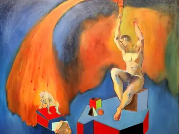 Simoncini - Prometeo, olio su tela
