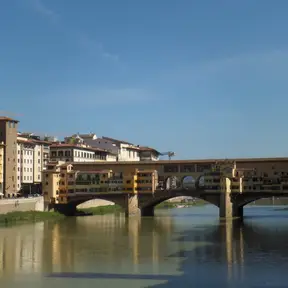 il Ponte Vecchio, su cui  passa il Vasariano
