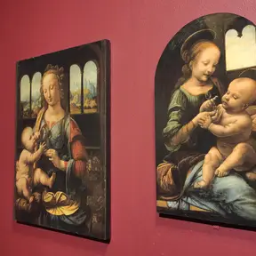 Allestimento sezione Leonardo e la pittura