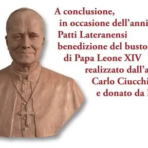 Busto Papa Leone XIV