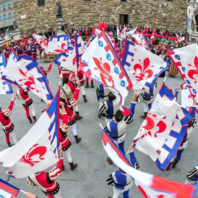 Sbandieratori in piazza Signoria, Trofeo del Marzocco
