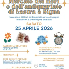 Mercato antiquariato e fiori Lastra a Signa