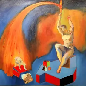 Simoncini - Prometeo, olio su tela