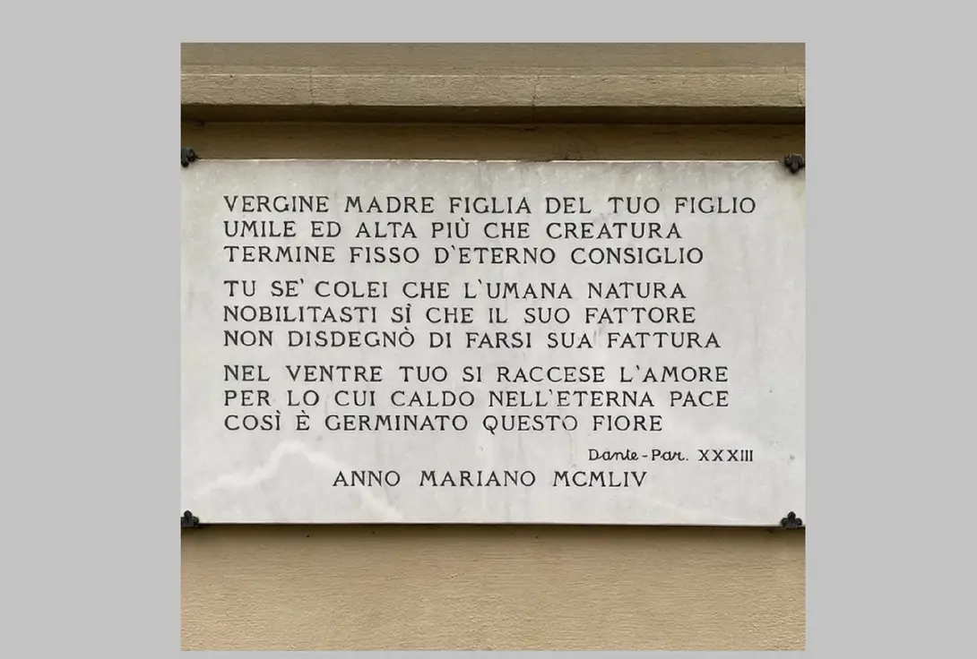 lapide presso la Misericordia Fiorentina
