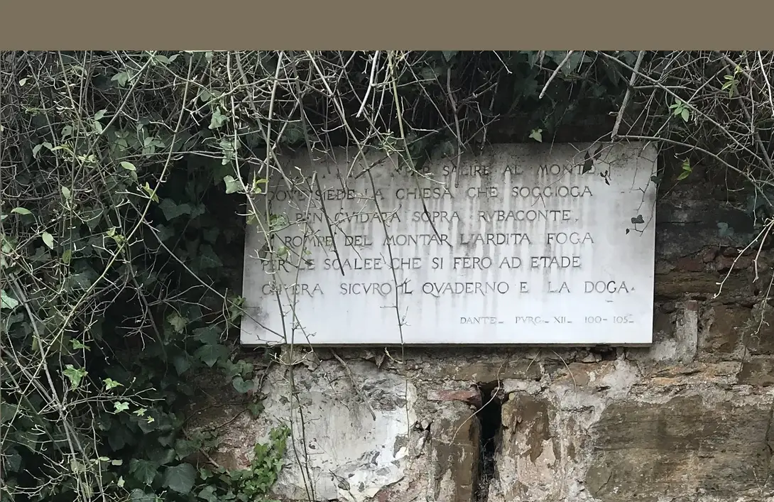Lapide presso San Miniato al Monte