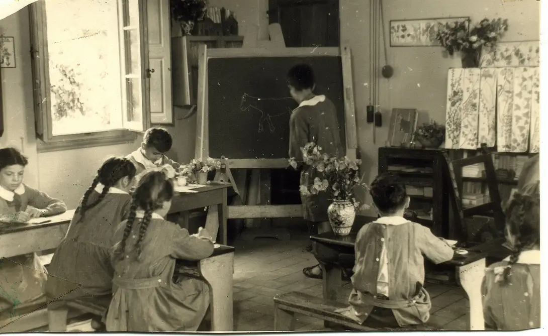 La lavagna -  Foto Biblioteca e Fondo Maltoni Comune Im