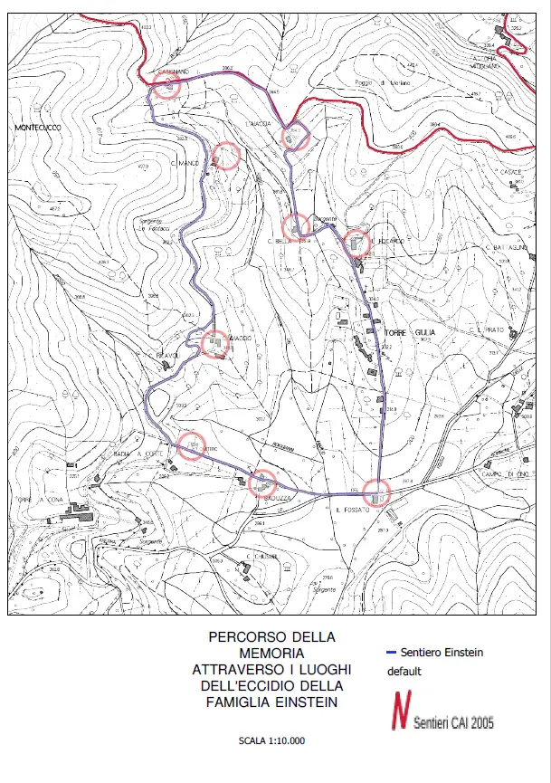 Mappa del percorso della Memoria