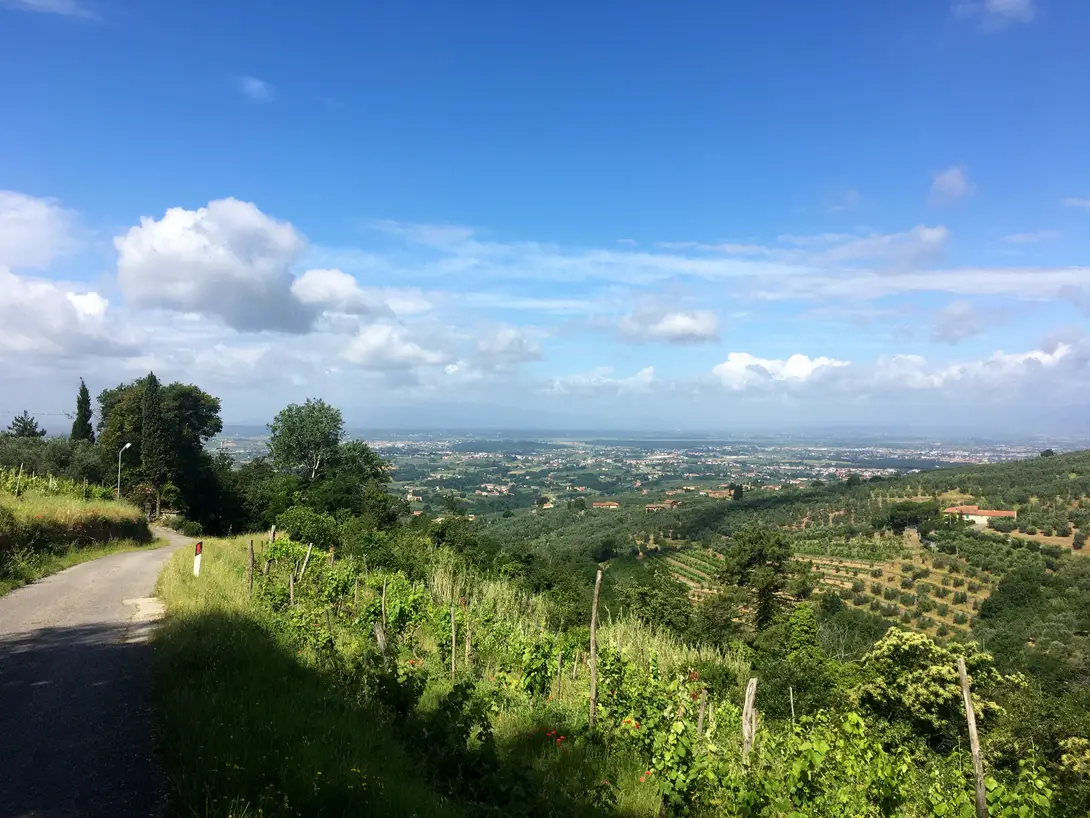 Tratto della Strada Verde in corrispondenza della località Santa Lucia