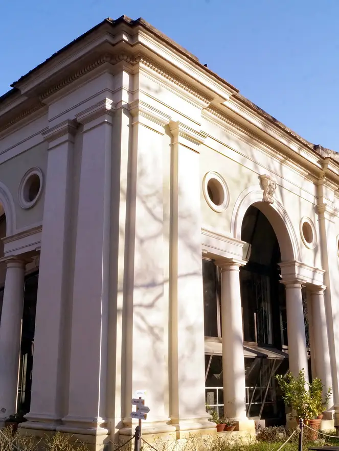 Limonaia di Villa Strozzi, dettaglio di un angolo