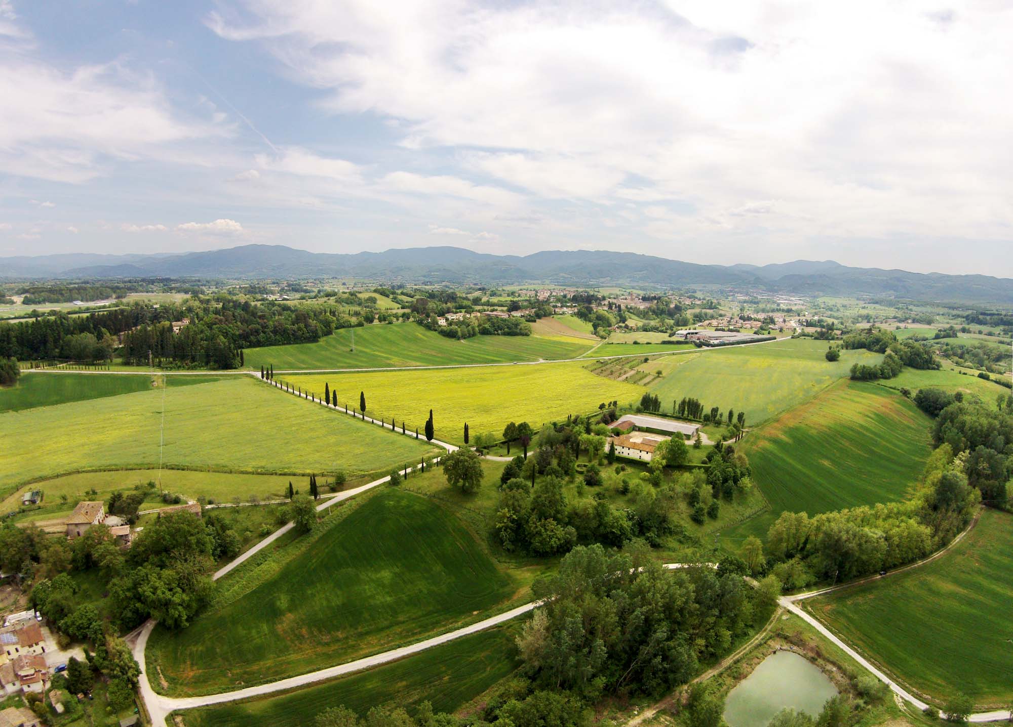 Veduta aerea del Mugello