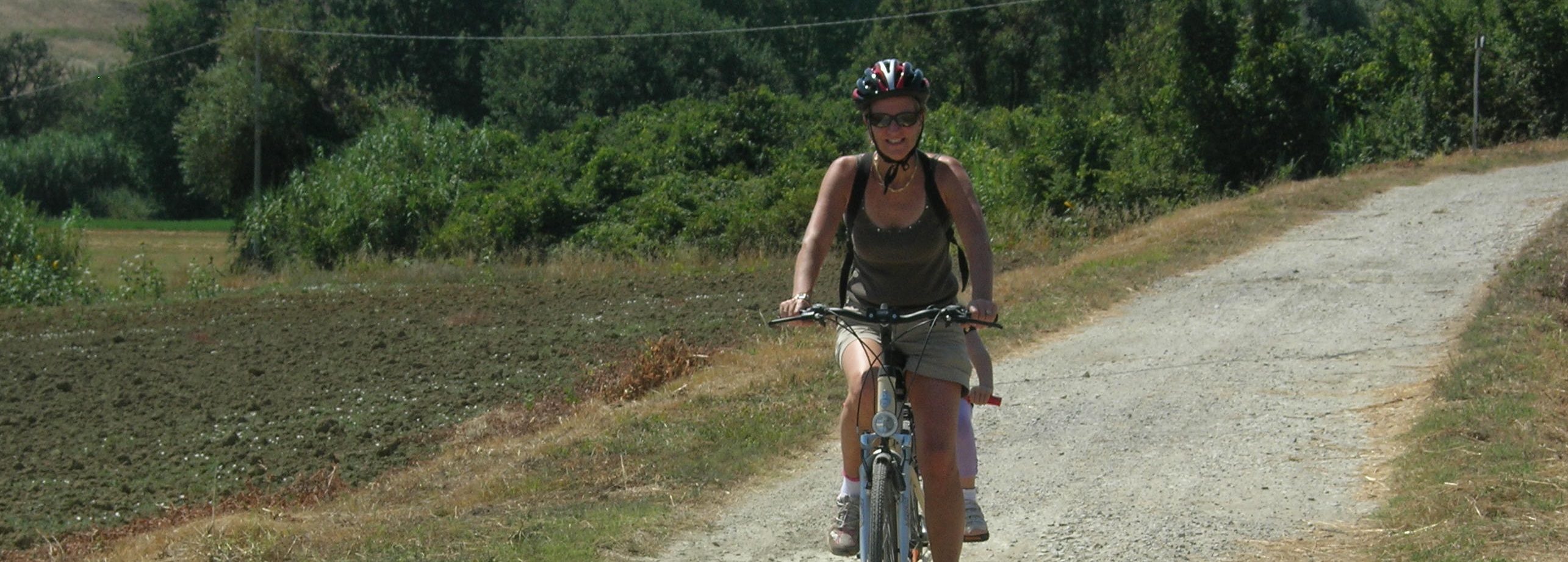 Famiglia in bici