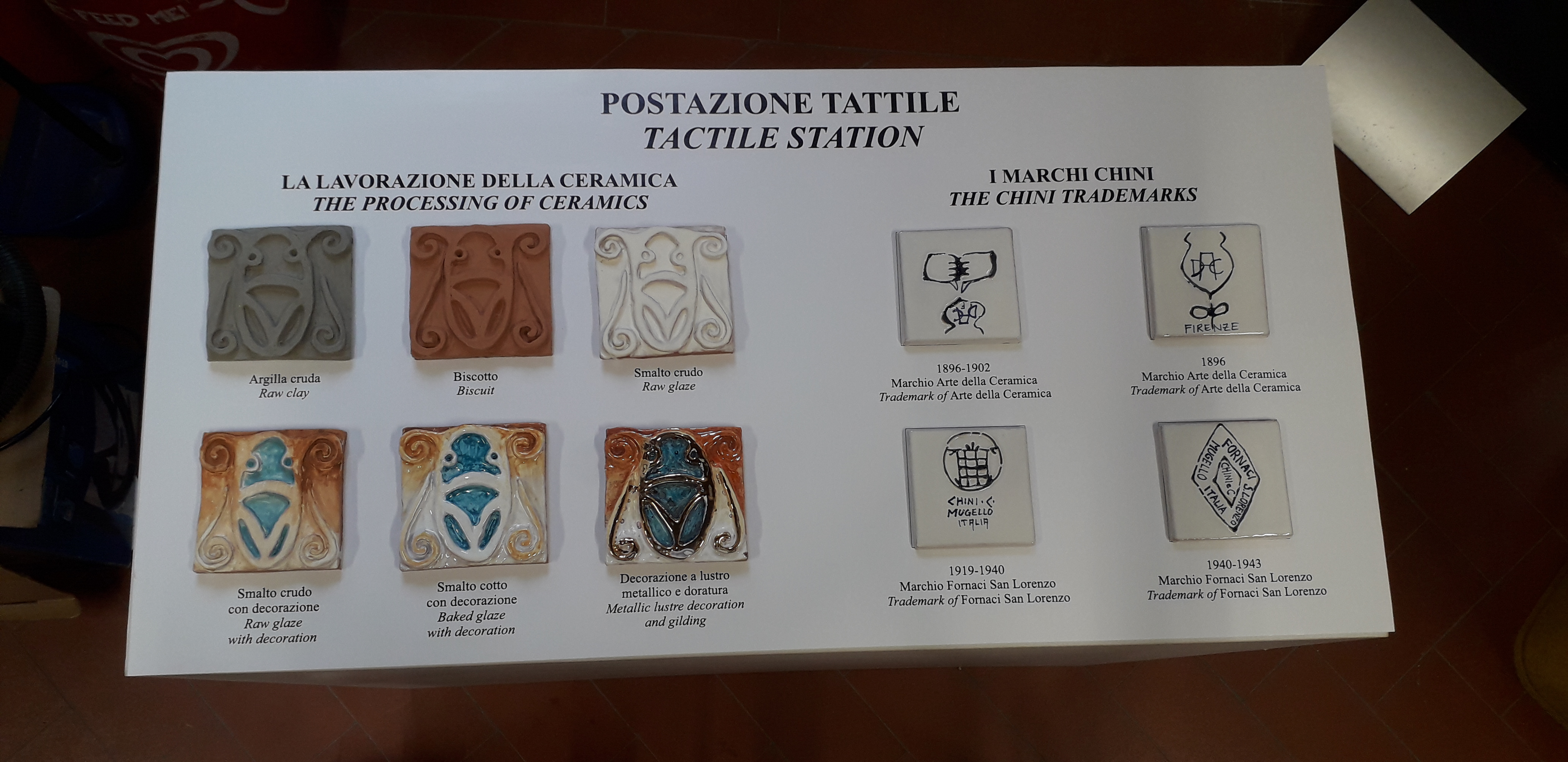 Postazione tattile Museo Chini