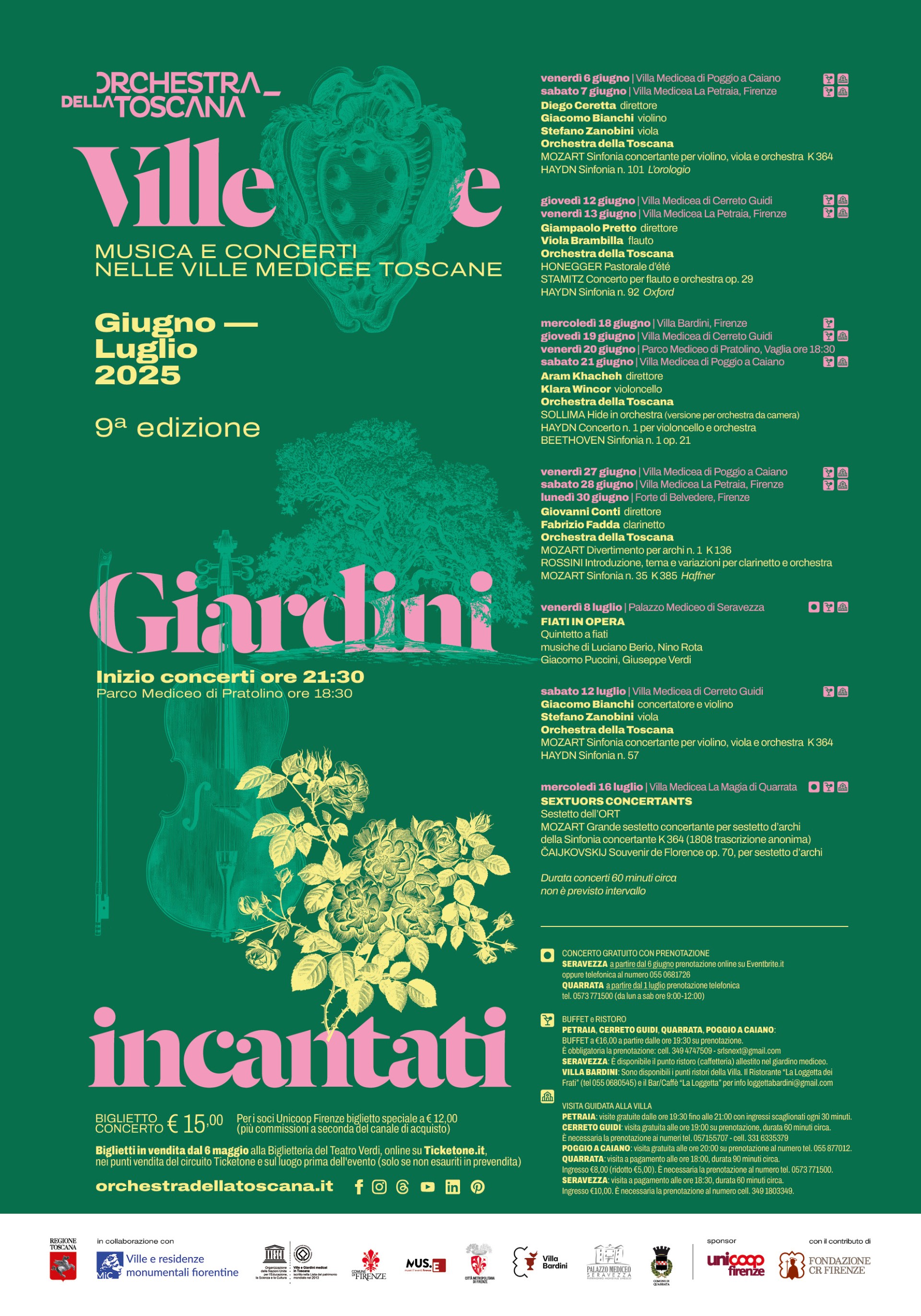 Orchestra della Toscana - I concerti nelle ville 2025