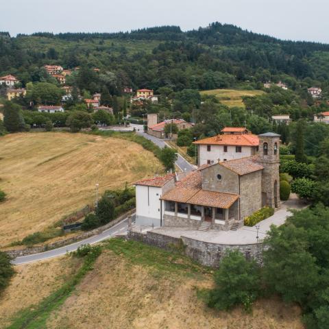 Vista panoramica della Chiesa di San Romolo