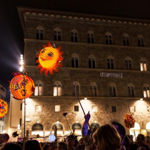 rificolona in piazza Signoria