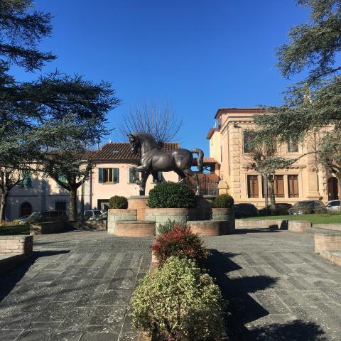 Il Cavallo di Leonardo in Piazza della Libertà