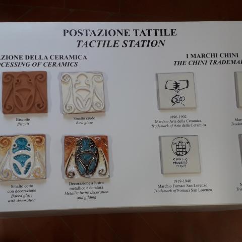 Postazione tattile Museo Chini