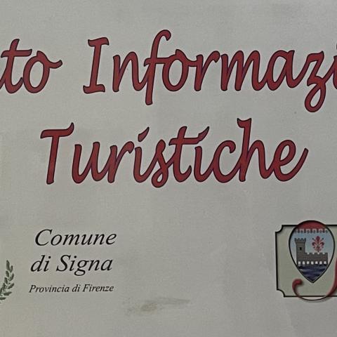 Insegna punto informazioni turistiche Signa